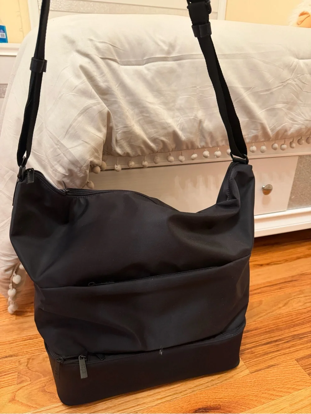 Beis - Black Shoulder Carry On (with shoe compartment) - never used before